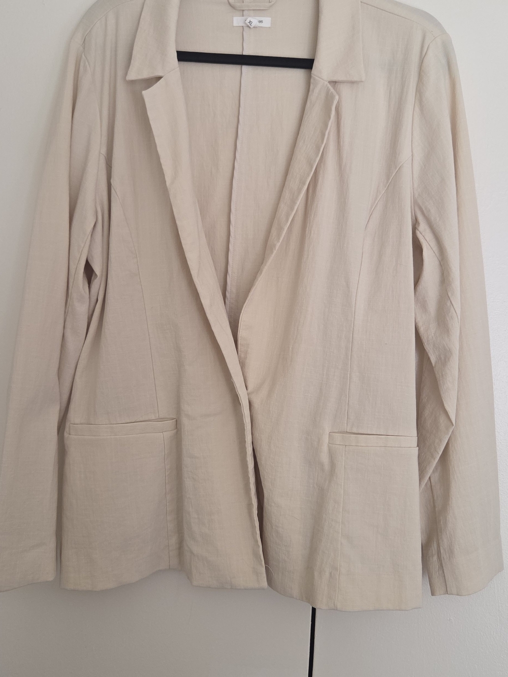 Maurices Light Beige Open-Front Blazer